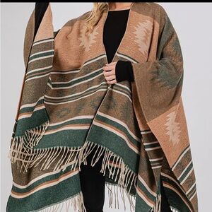 Bohemian Fringe Poncho